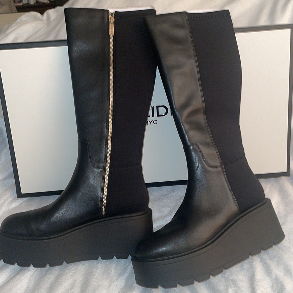 NWT J/SLIDES VICTORIA Black Leather Boot - Picture 13 of 13